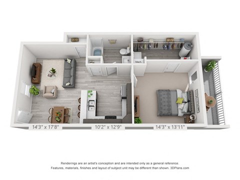 One Bedroom Apartment